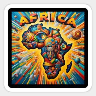 Africa 2 . Sticker